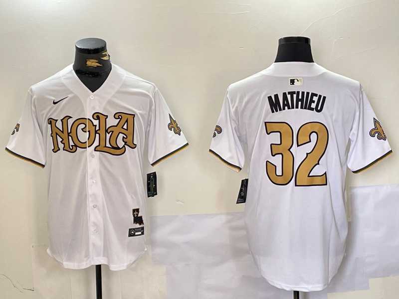 Men's New Orleans Saints #32 Tyrann Mathieu White Cool Base Stitched Baseball Jersey,We sell and wholesale Men's New Orleans Saints #32 Tyrann Mathieu White Cool Base Stitched Baseball Jersey on line form chian!